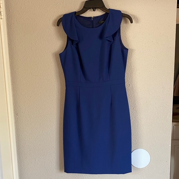 J. Crew Royal Blue Midi Dress - Picture 1 of 9